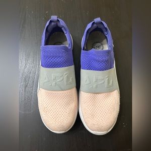 APL Techloom Sneakers - Purple/Blue, Pink and Grey. Size 7.5